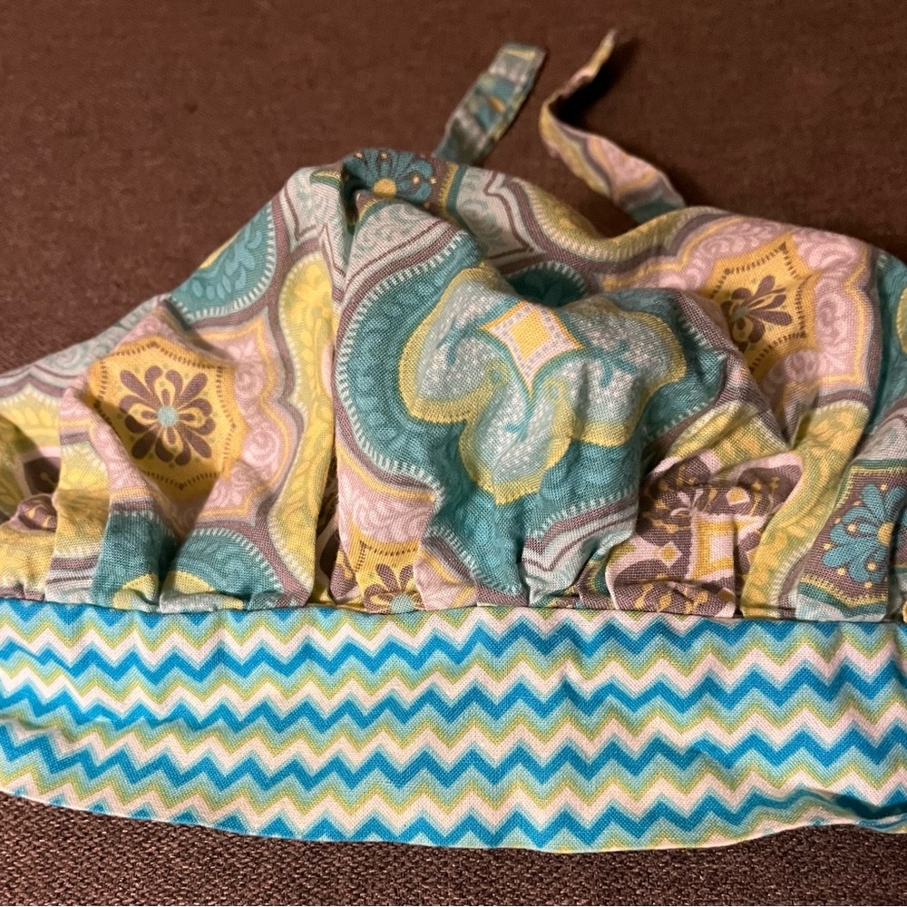Colorful Patterned scrub cap with ties